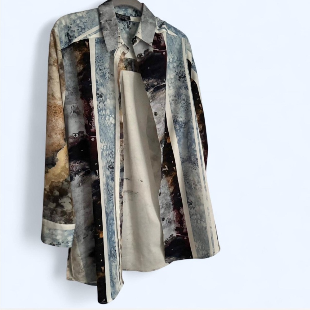 Topshop Abstract Patterned Shirt